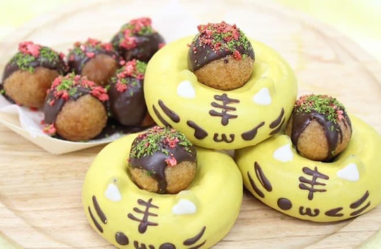 "Takoyaki Tiger-kun" is a set of donuts and animal donuts "Tiger-kun" with the motif of Osaka's famous "Takoyaki".
