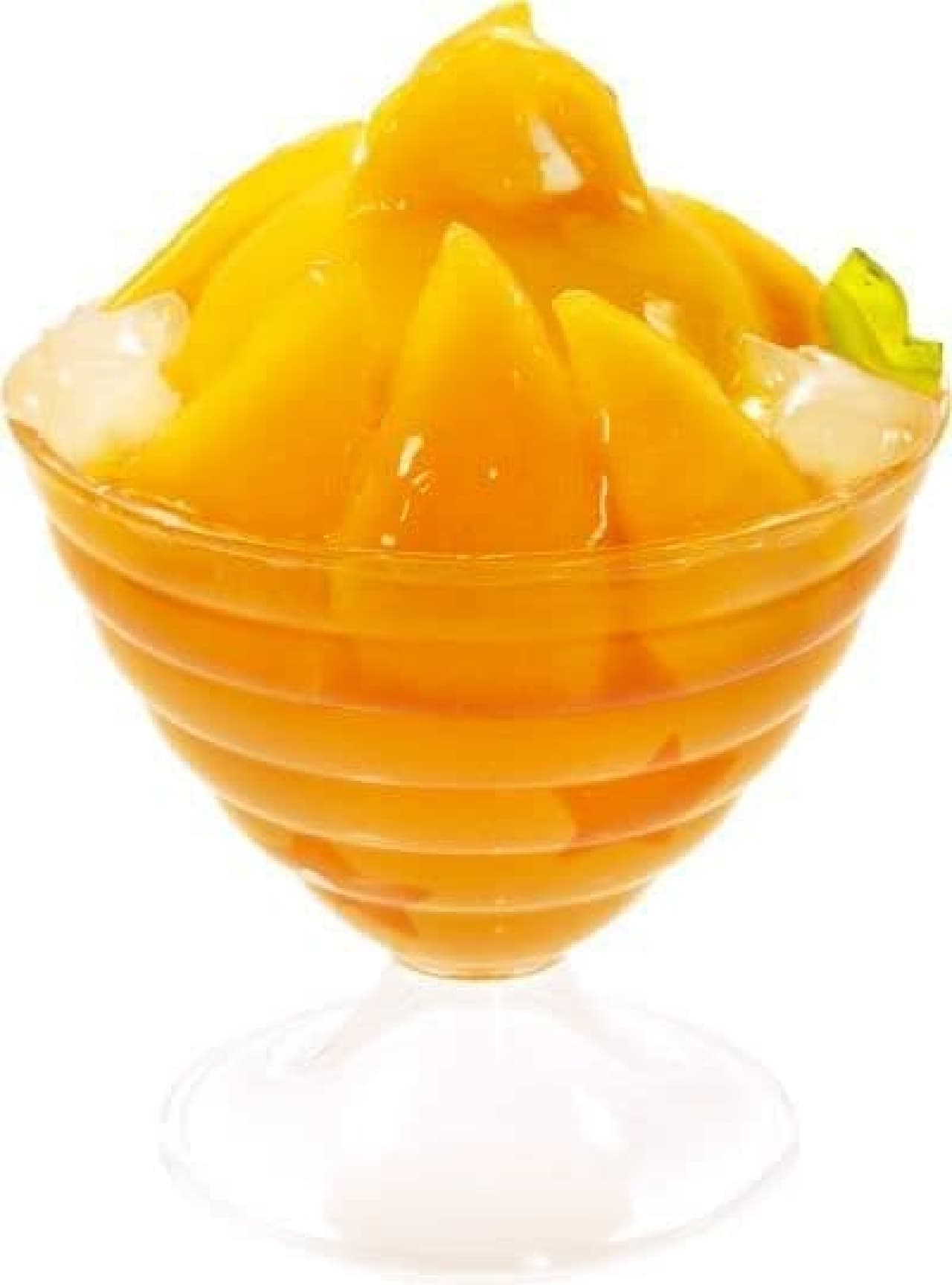 "Mango pudding" is a parfait made with mango
