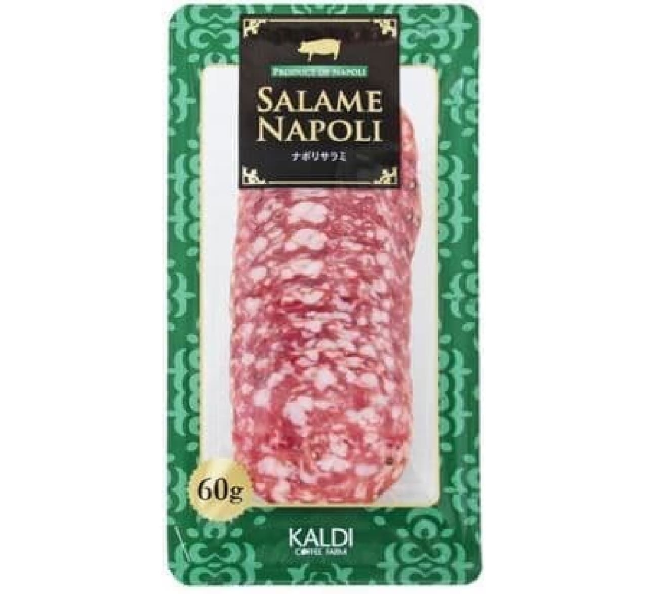 "Naples salami slice" is a southern Italian salami fermented with lactic acid bacteria.