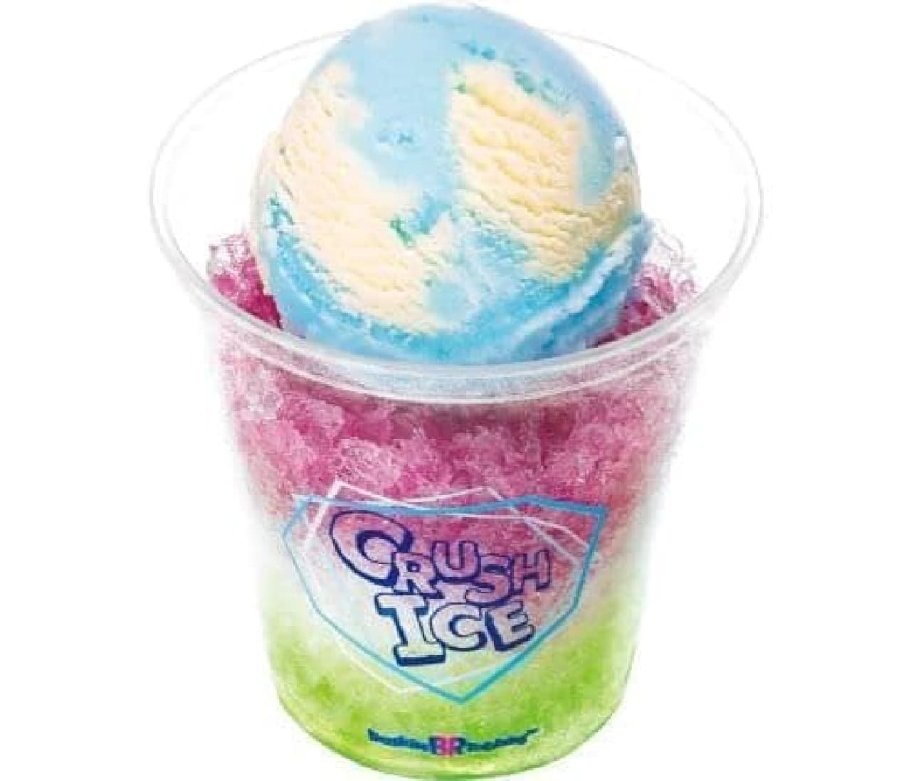 "Grape & Muscat" is a shaved ice that you can enjoy the two flavors of grape and muscat at the same time.