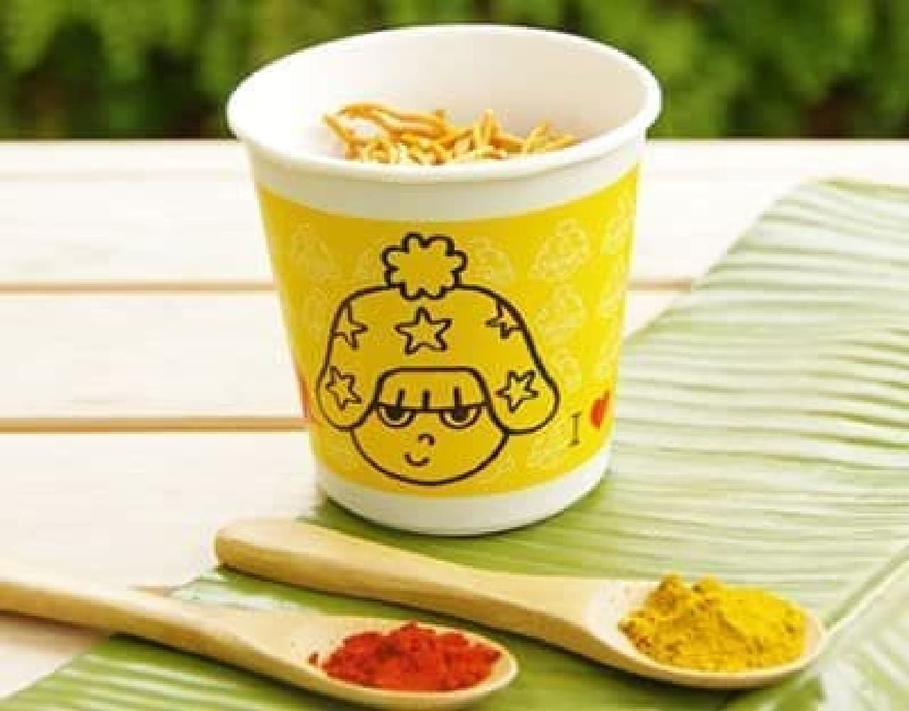 "Freshly made baby star flavor topping" is a sweet that you can enjoy by adding flavor powder to the freshly made snack "Baby Star".