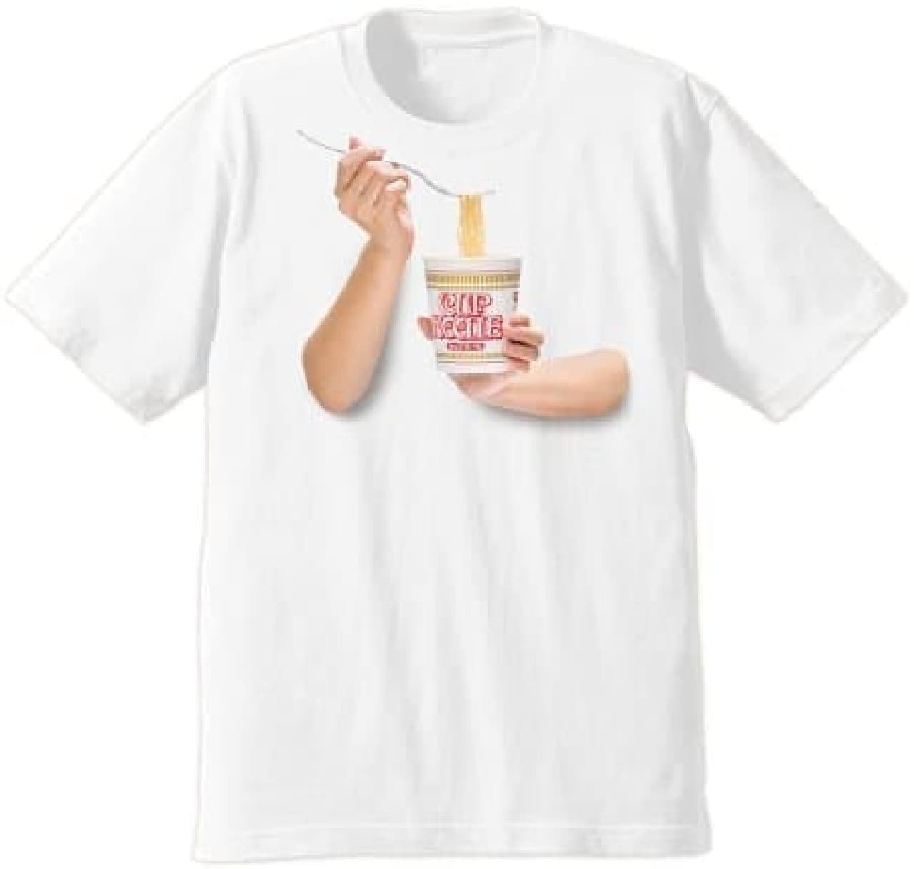 Nissin Foods Official "Cup Noodle Eating Wind T-shirt"