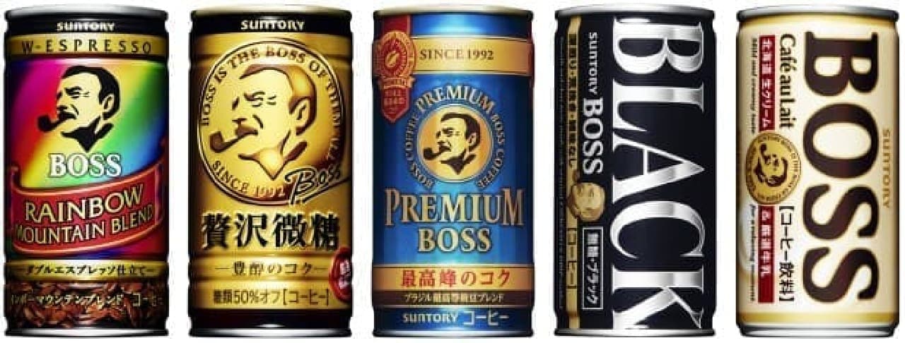 サントリーの缶コーヒー「ボス」シリーズがリニューアル