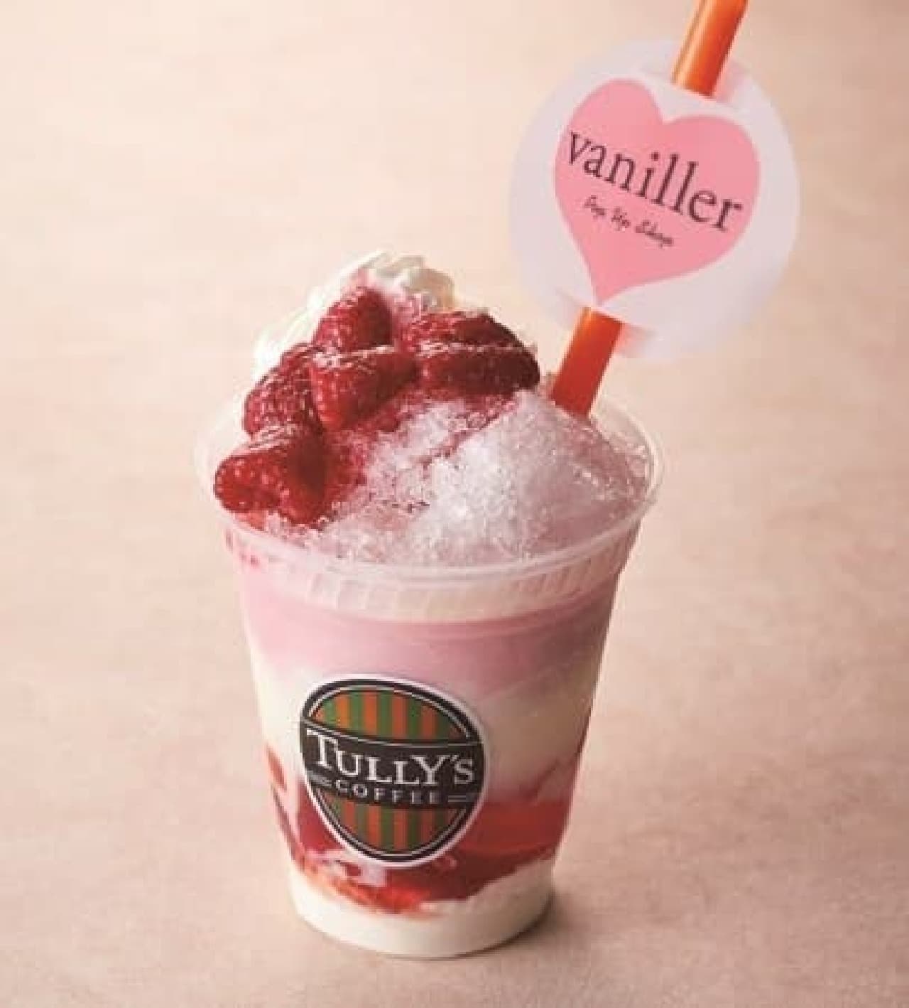 タリーズコーヒーの銀座三越コミュ店「Pink vaniller frozen（ピンクヴァニレフローズン）」