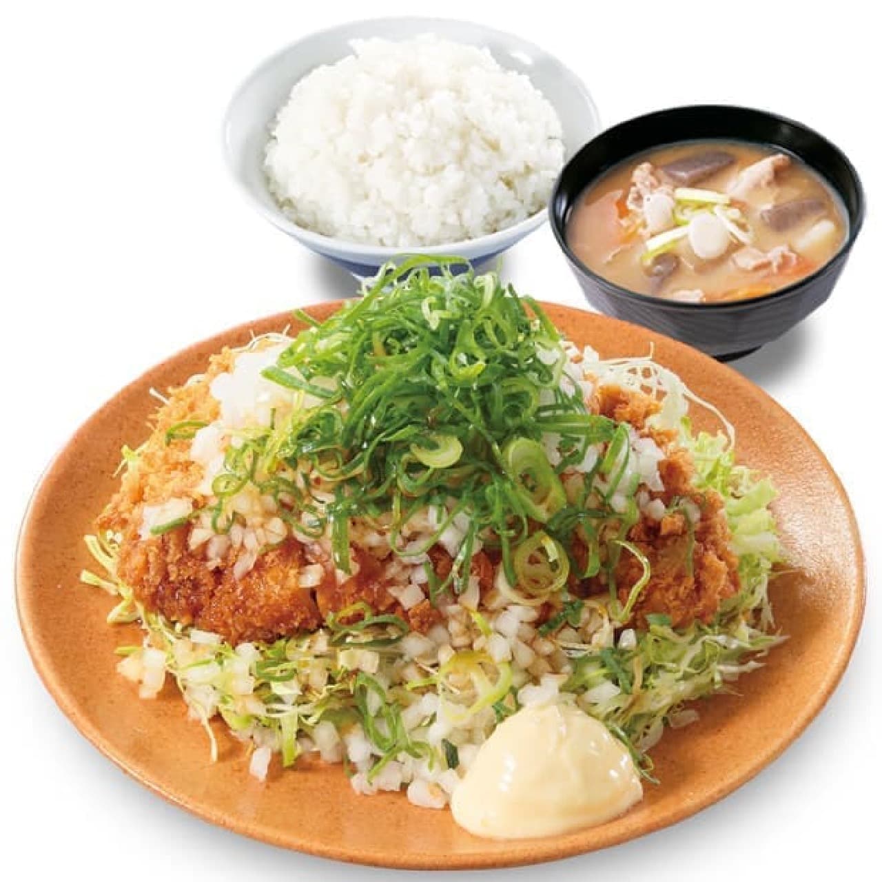 Mayonnaise chicken cutlet set meal
