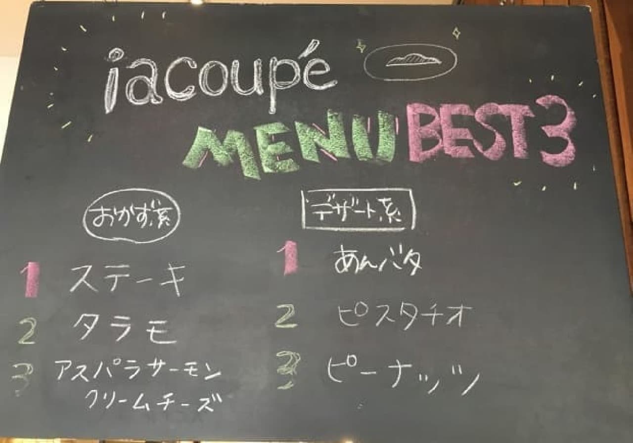 Iacoppe's Popular Menu