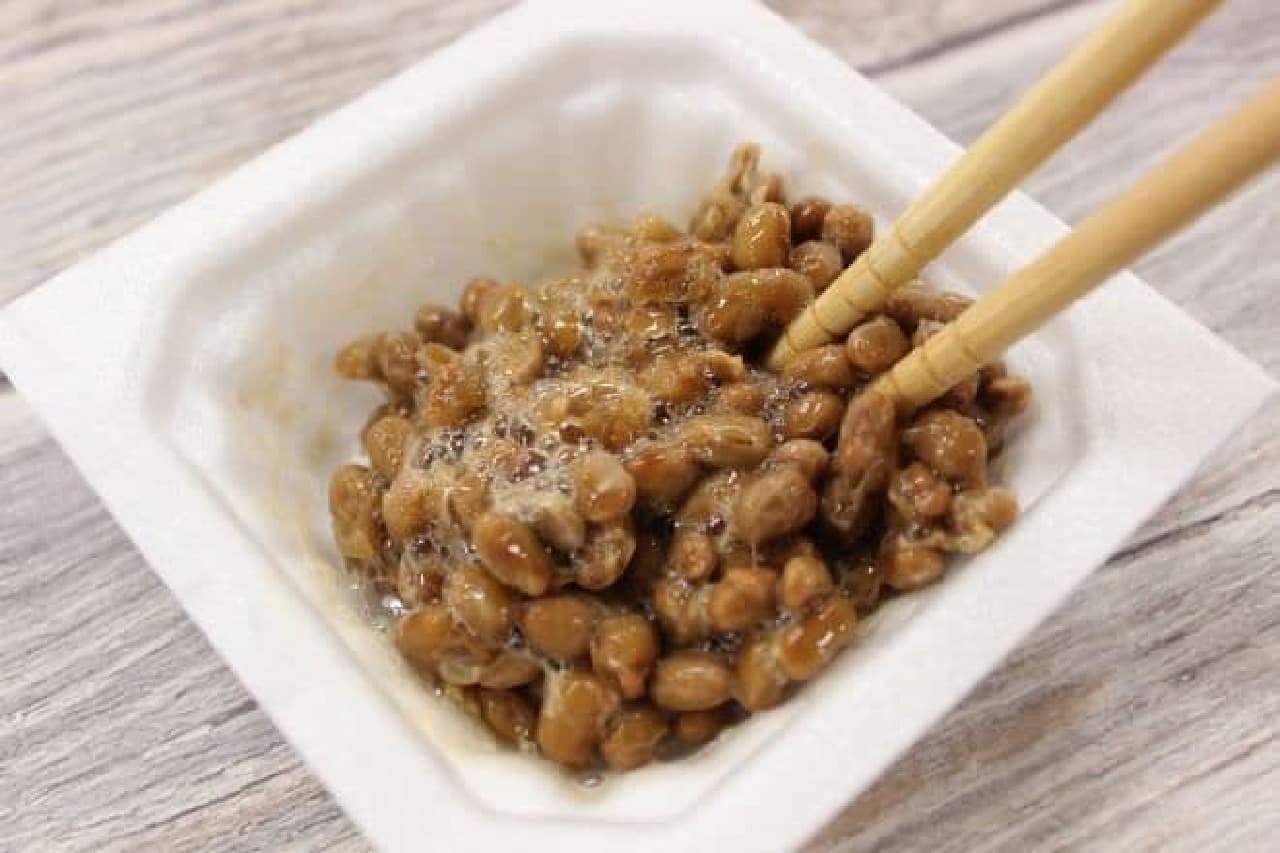 Natto mixed 10 times