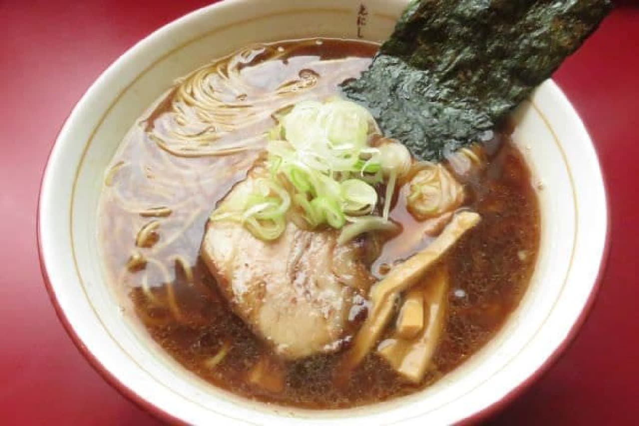 Enishi's "Mixed Ramen" is a ramen with two types of char siu