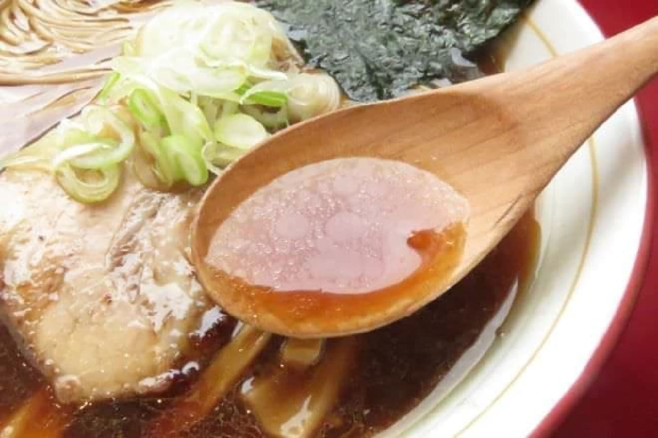 Enishi's "Mixed Ramen" is a ramen with two types of char siu