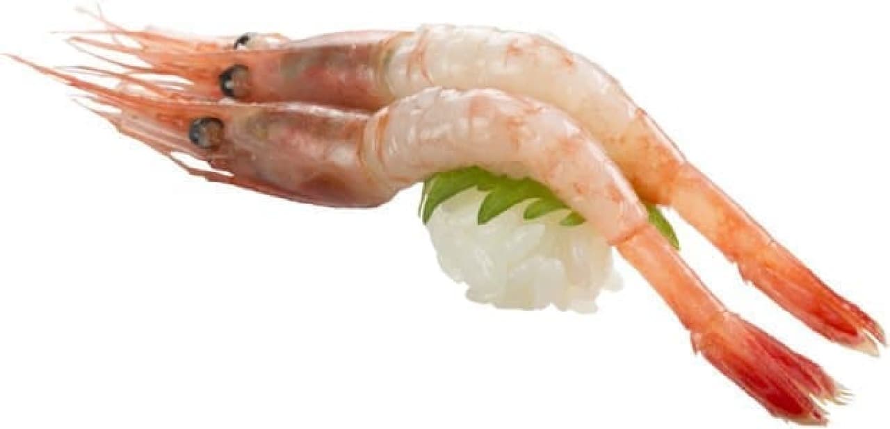 Sushiro "Local seasonal natural products! Sushiro x Haneda Market" Raw sweet shrimp
