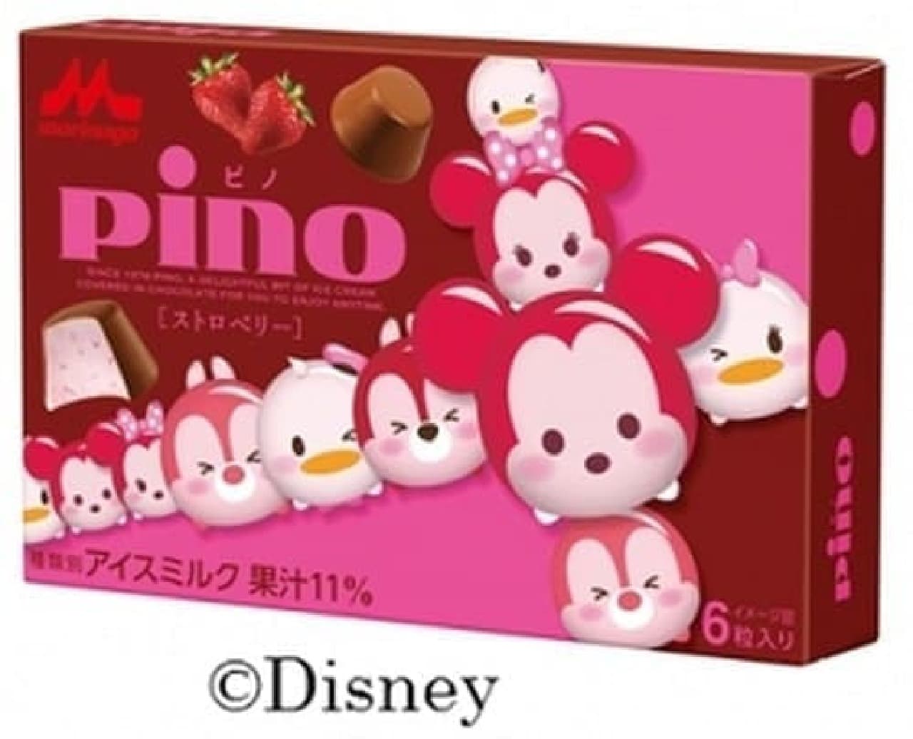 Morinaga Milk Industry "Pino Strawberry (Disney Design Package)"