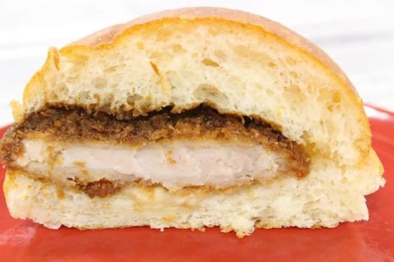 "Tonkatsu burger" is a burger with tonkatsu sandwiched between them.