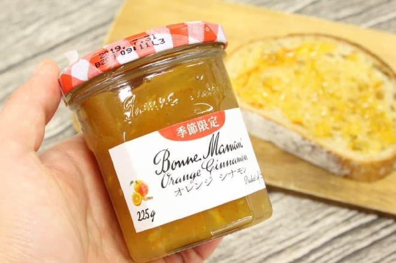 "Orange Cinnamon Jam" sold for a limited time from the French jam brand "Bonne Maman"