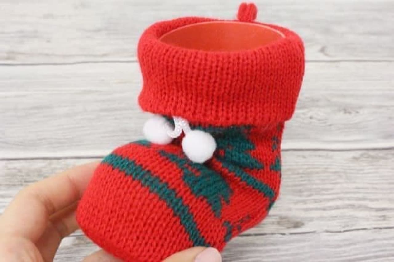 "Christmas socks boots" are cute socks boots filled with sweets.