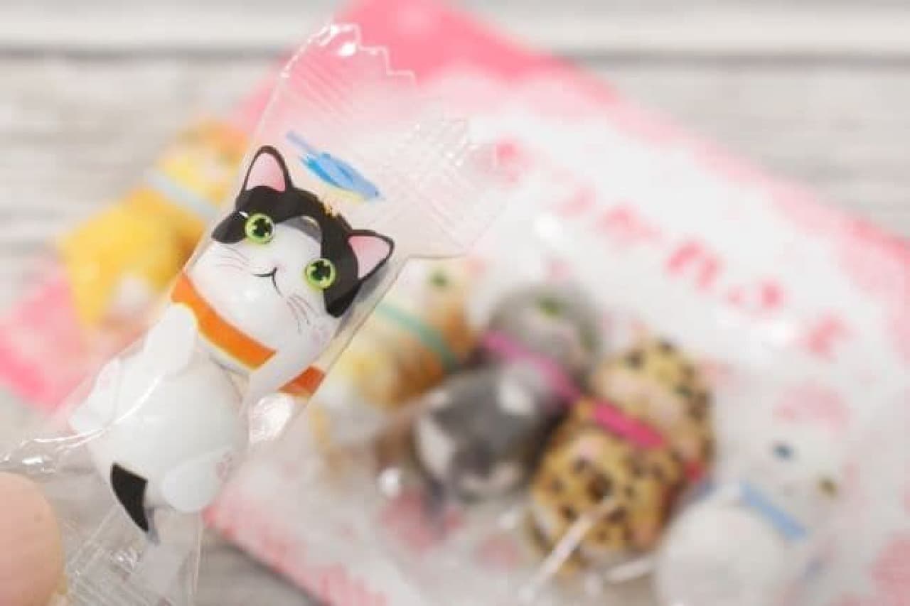 Chocolate Cat (Otsukare)" is a mini chocolate with an illustration of a cat on the package.