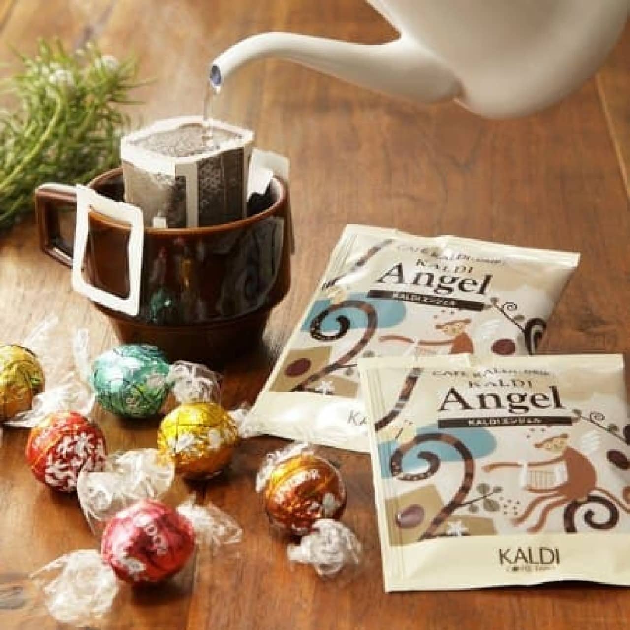 KALDI "Lindt Chocolate & Drip Coffee Set"