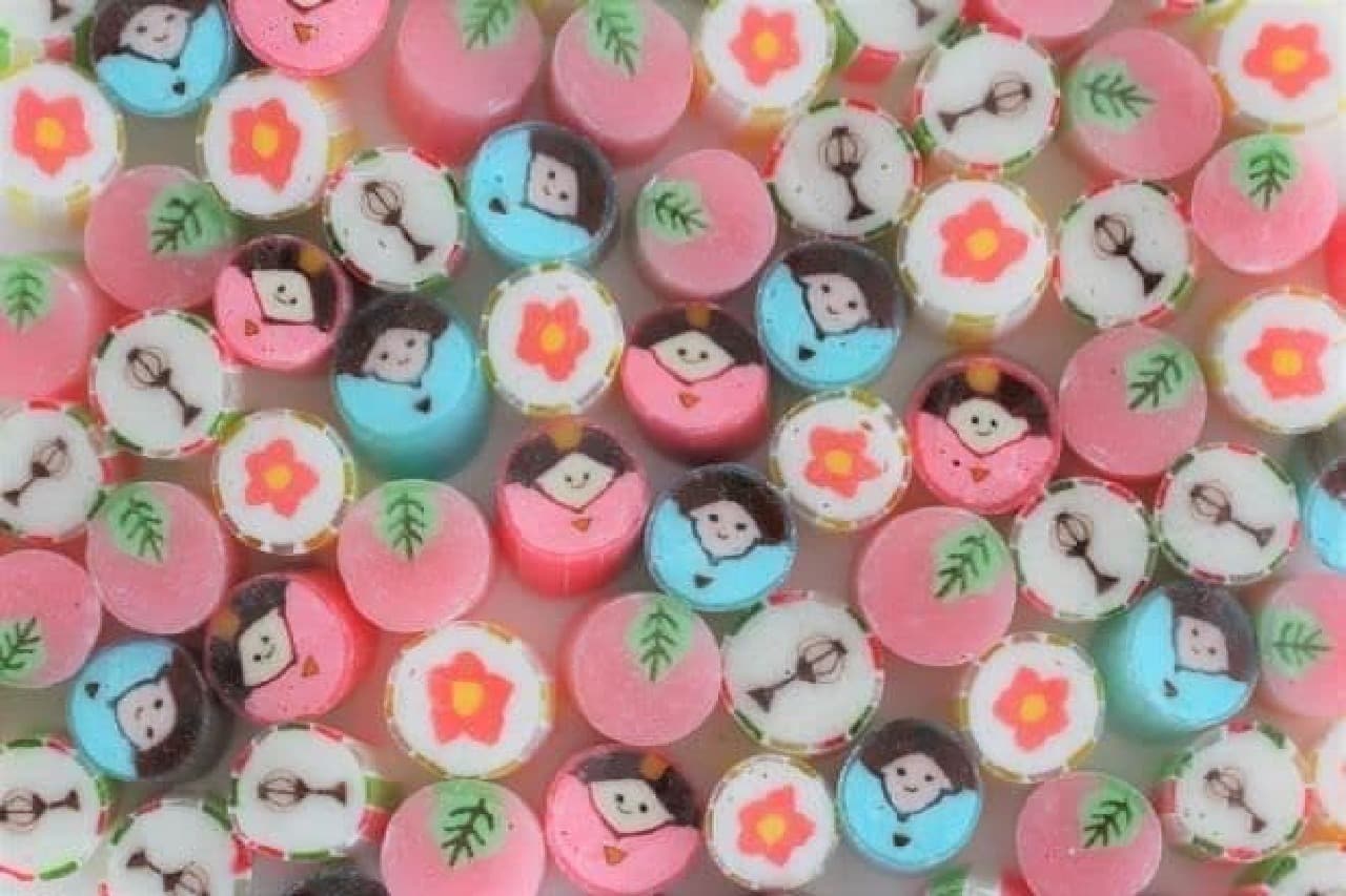 「ひなまつりMIX」は、桃の節句を祝う5種のキャンディが組み合わされたセット