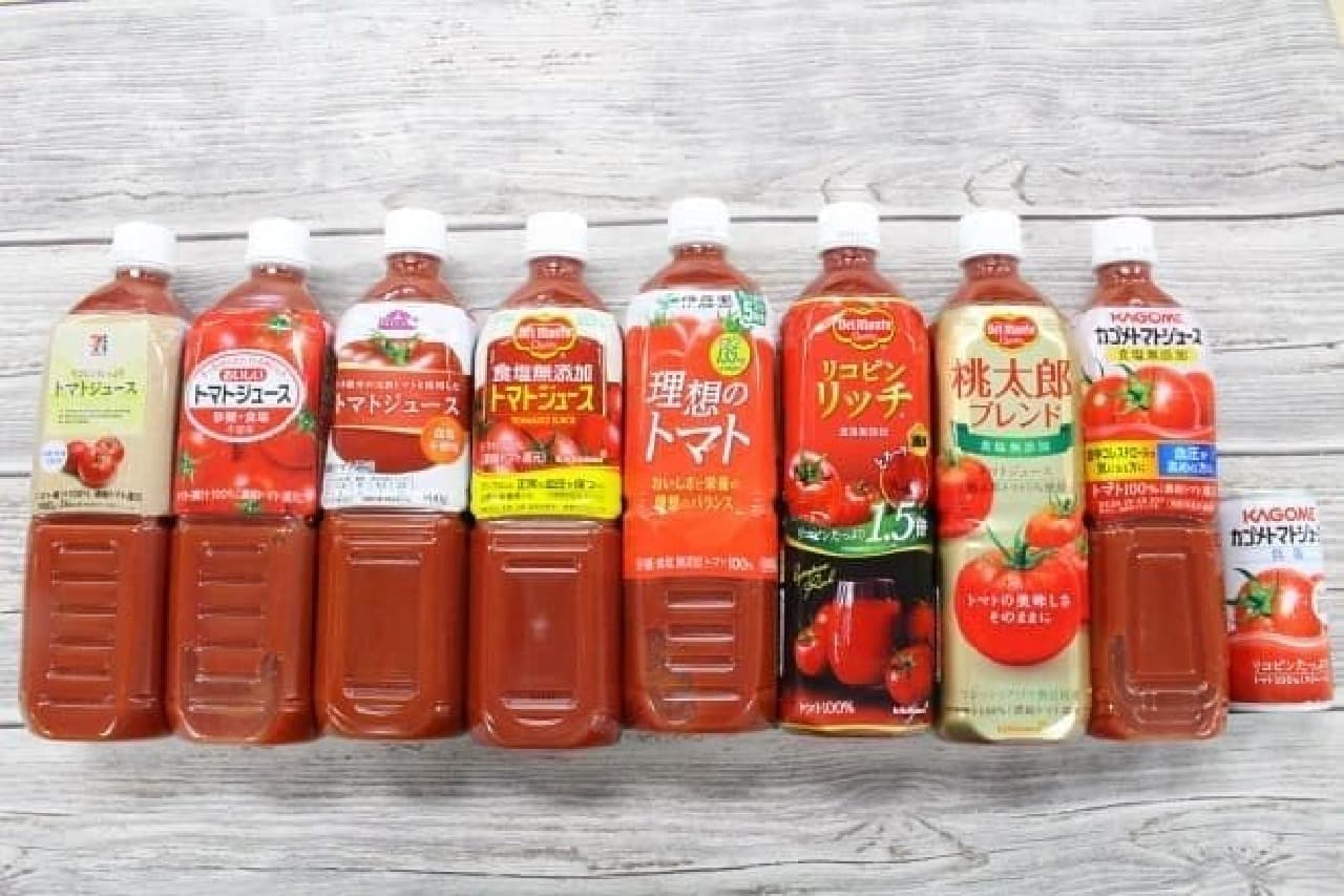 トマトジュース9種を飲み比べ 最も甘く感じるのは 理想のトマト 酸っぱいのは えん食べ