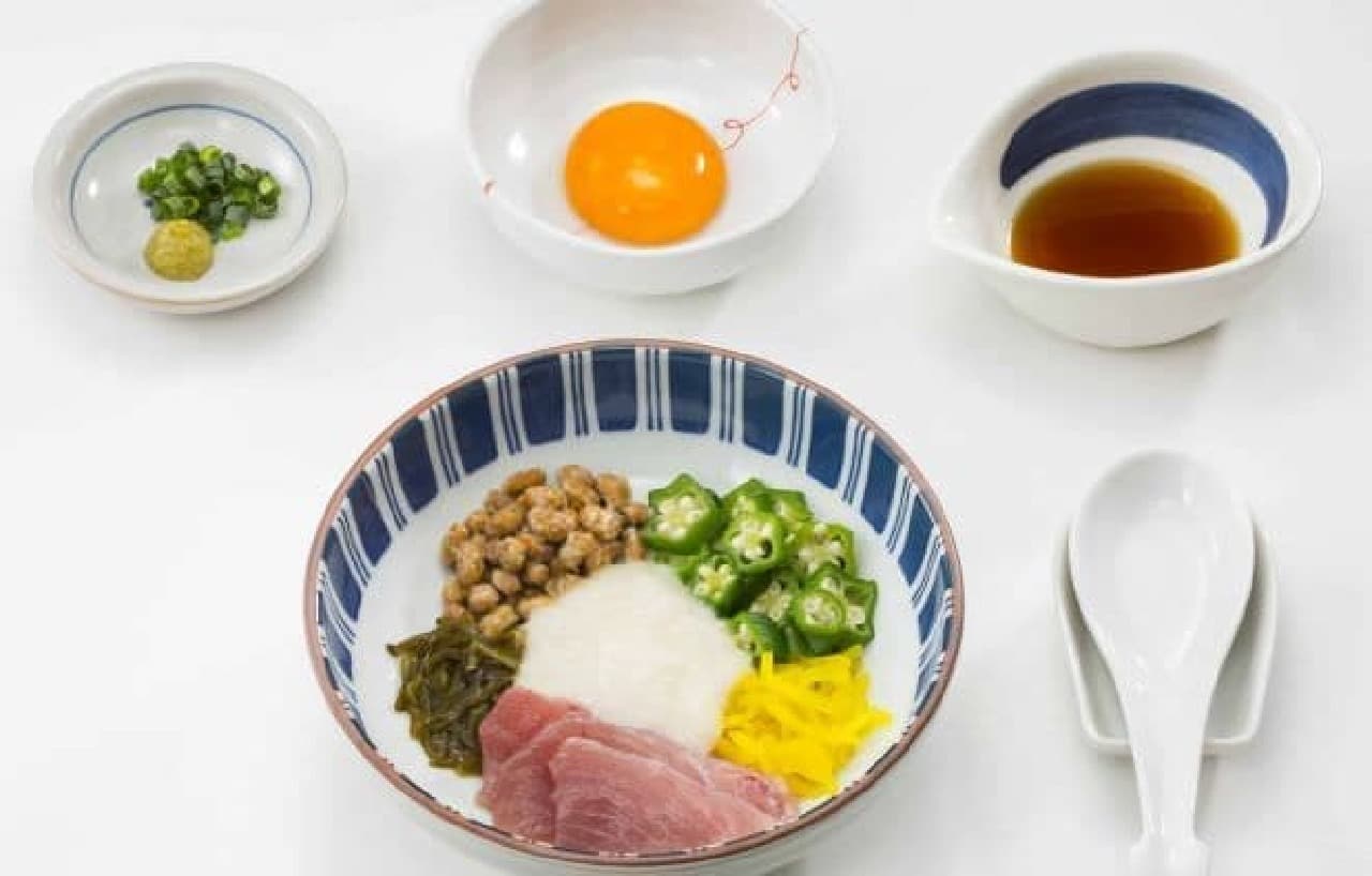 Yayoiken "Nebatoro rice and grilled fish set meal" separately