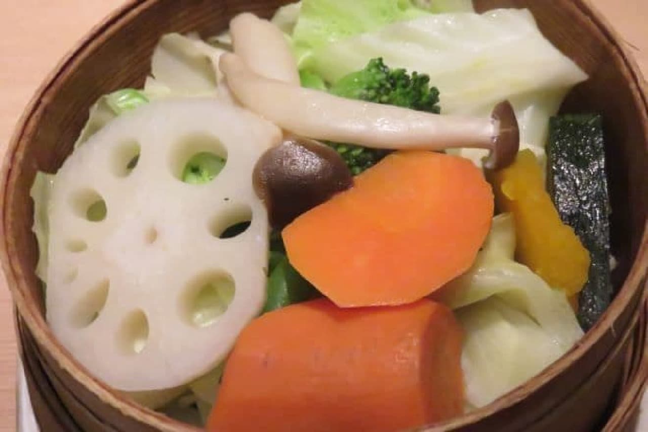 Ootoya "Steamed vegetables with Japanese noodles"