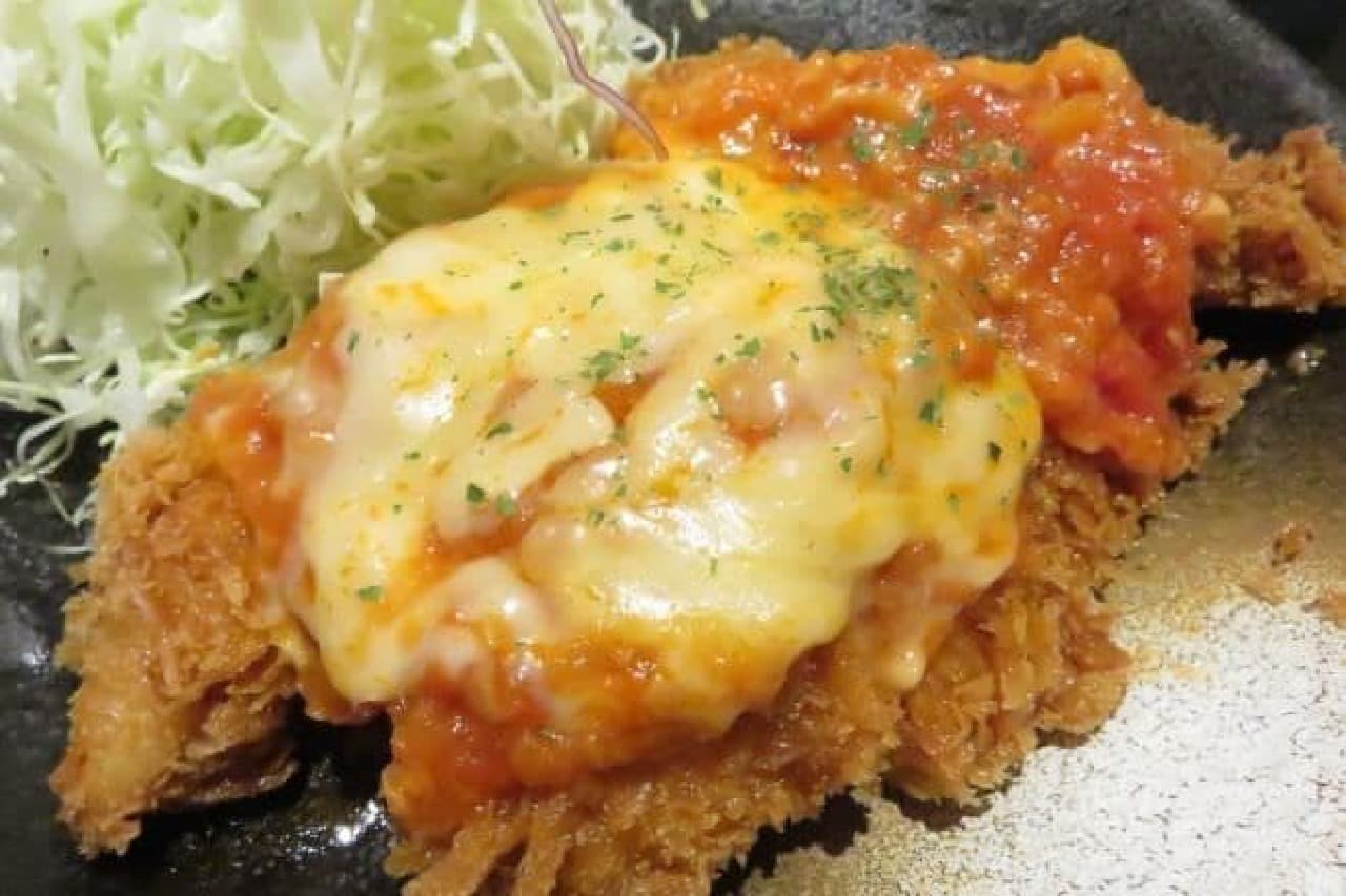 Matsunoya "Cheese tomato chicken fillet set meal"