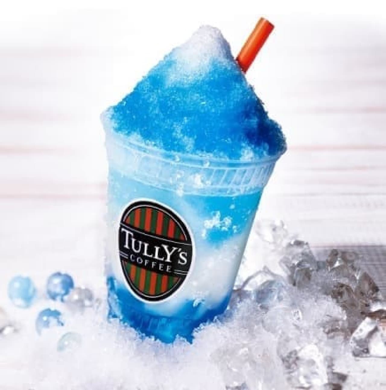 Tully's Coffee "Ramune Blue Frozen -Mt. FUJI-"