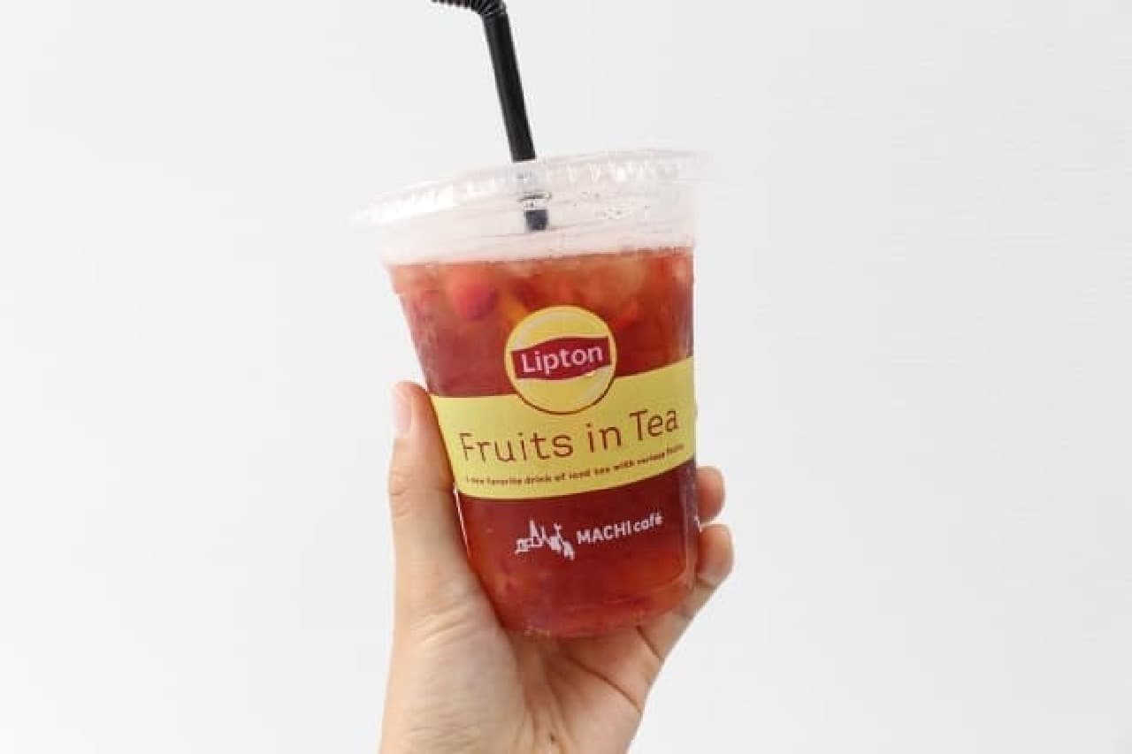 Lawson "MACHI cafe Lipton Fruit In Tea"