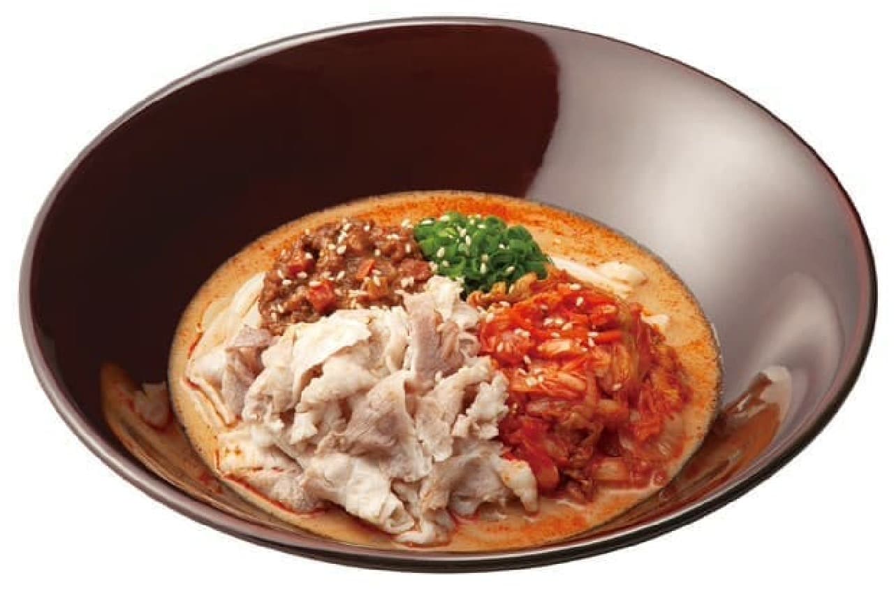 Nakau's "Chilled Pork Shabu-Shabu Kimchi Tantan Udon"