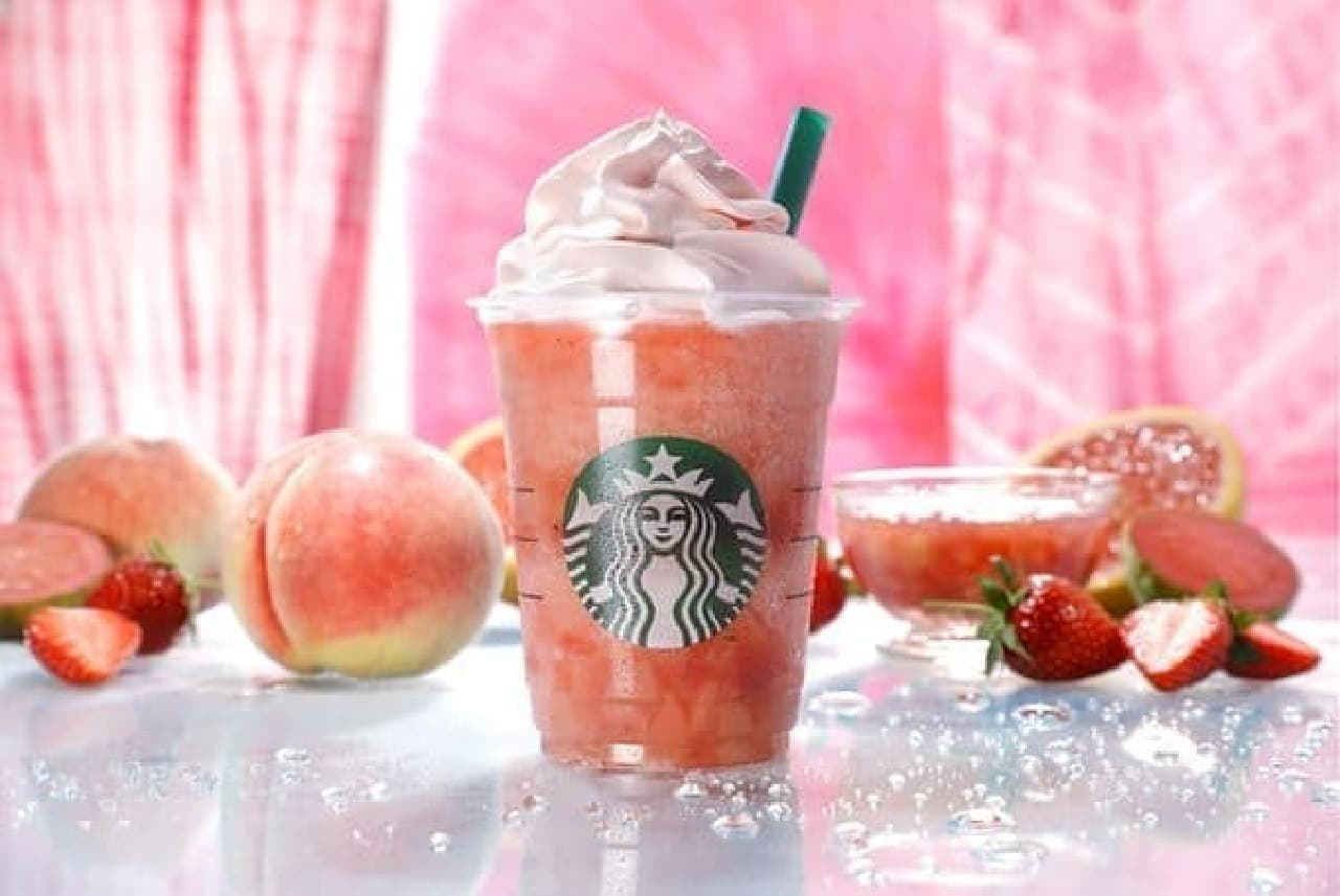 Starbucks "Peach Pink Fruit Frappuccino"