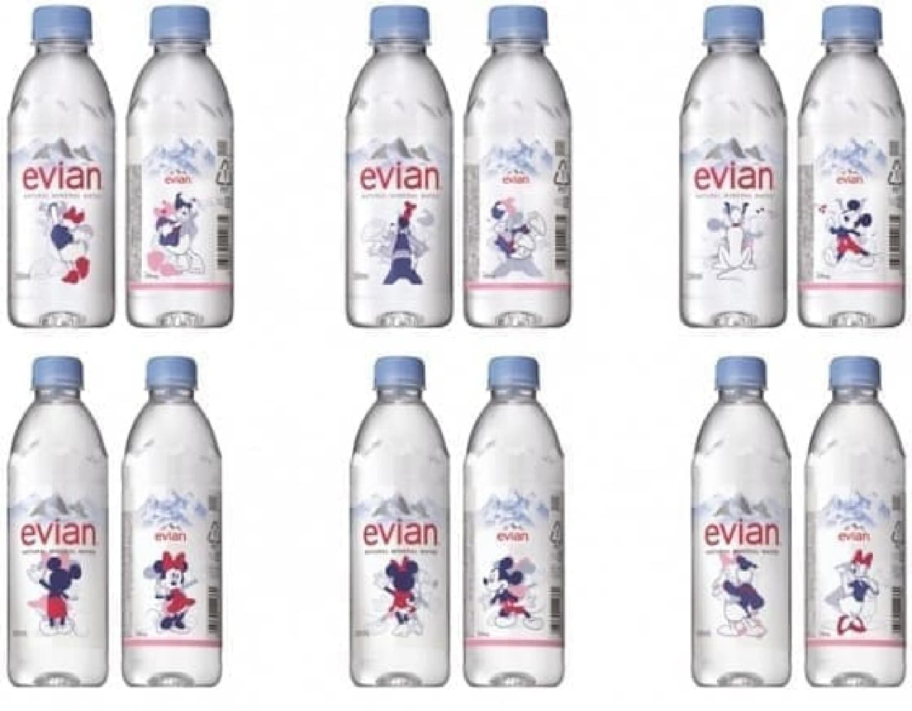 エビアン ディズニーデザインボトル がステキ 透明なボトルを活かしたシースルーデザイン えん食べ
