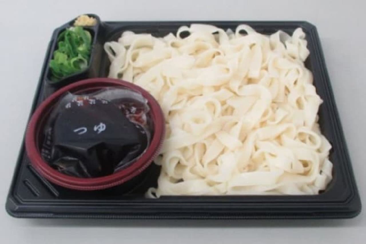 7-ELEVEN's "Zaru Kishimen (flat wheat noodles) made with Aichi Prefecture flour
