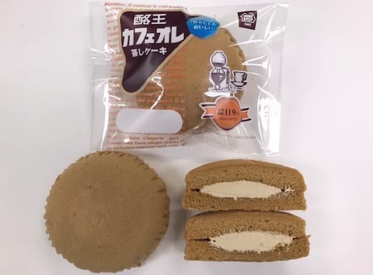 "Daiou Cafe au lait steamed cake" at Ministop in the Tohoku area