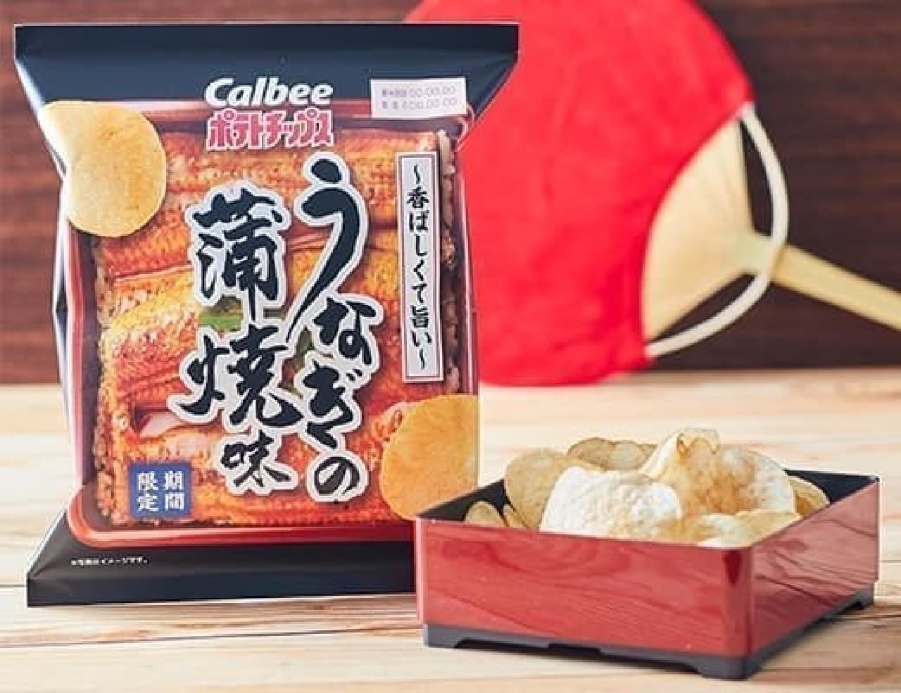Lawson limited "Calbee potato chips eel kabayaki flavor 65g"