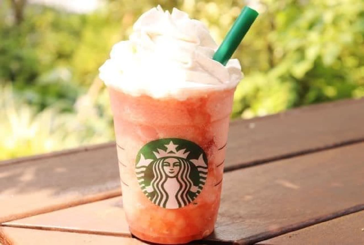 Starbucks New Frappuccino "Peach Pink Fruit Frappuccino"