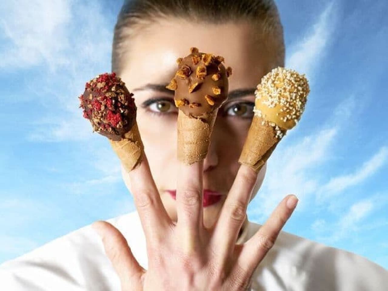 Giapoの新作「指にはめるアイスクリーム」