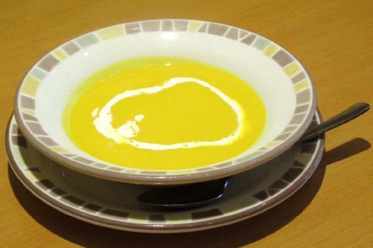 Saizeriya's "Cold Pumpkin Soup"