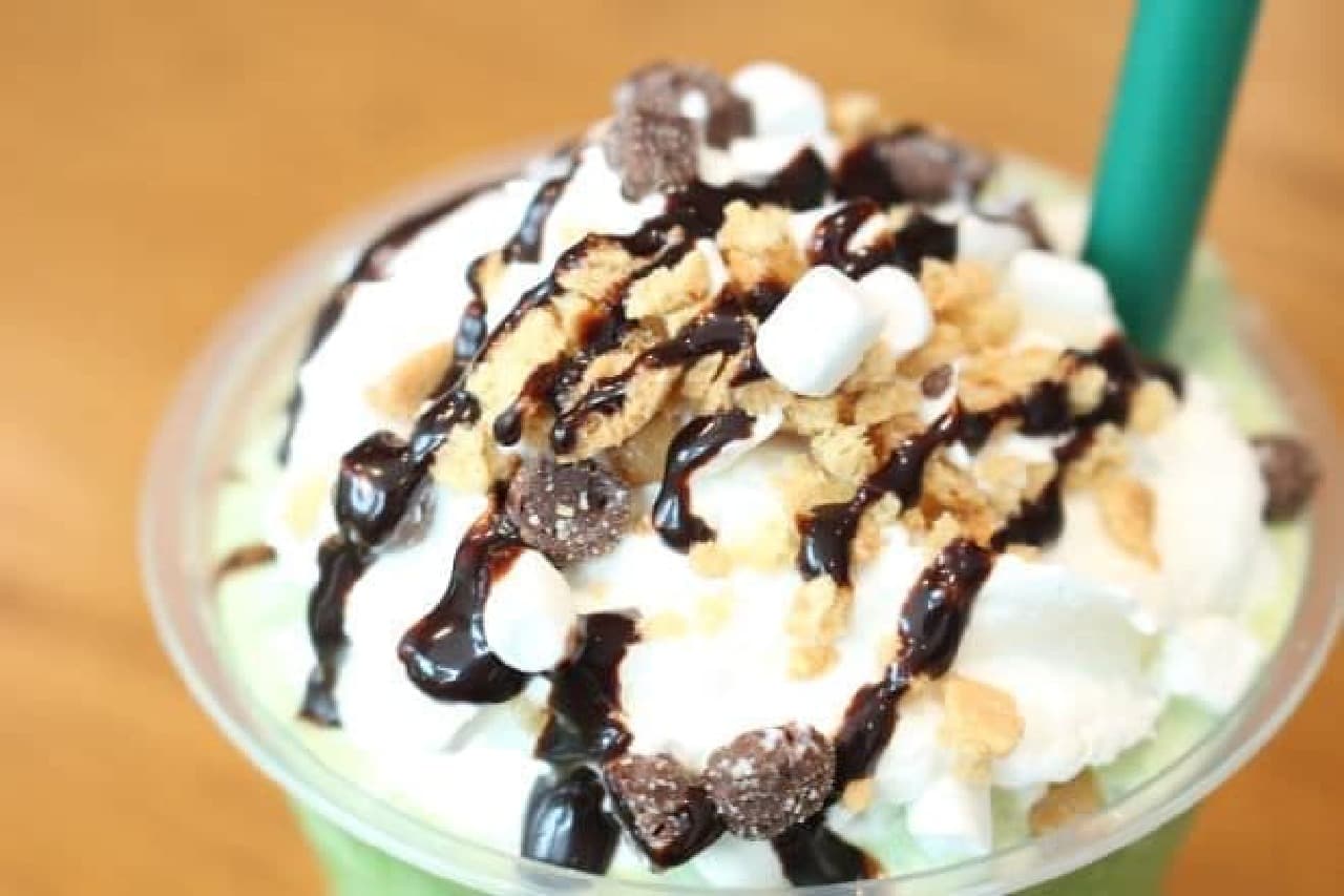 Starbucks New Frappuccino "Matcha S'more Frappuccino"