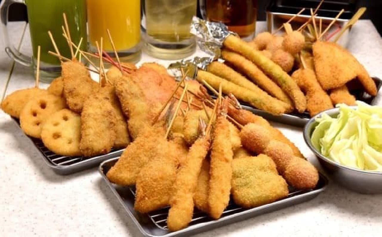 Kushikatsu Tanaka's "all-you-can-eat" is now a year-round course