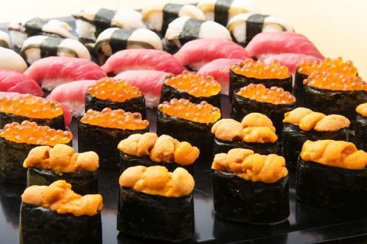 "Unlimited luxury sushi! All-you-can-eat premium sushi" at the Gyotoku station square store in the "Tsukiji Sea of Japan"