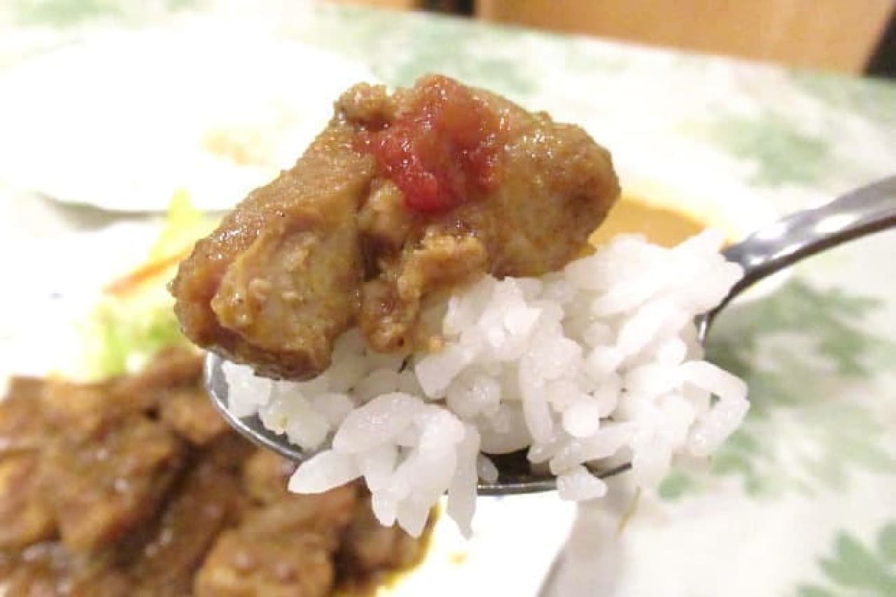 Spicy stewed pork with skin of "Mingalaba"