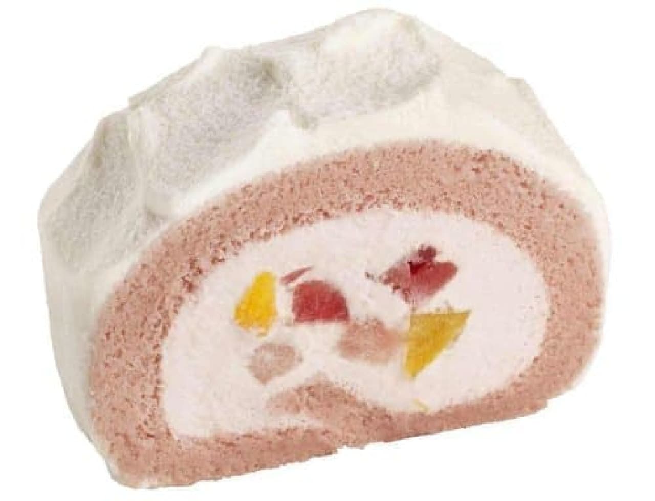 McCafé by Barista "Strawberry & Peach Luxury Roll Cake"
