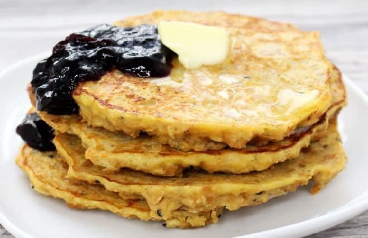 Recipe for pancakes made with "Kanpan"