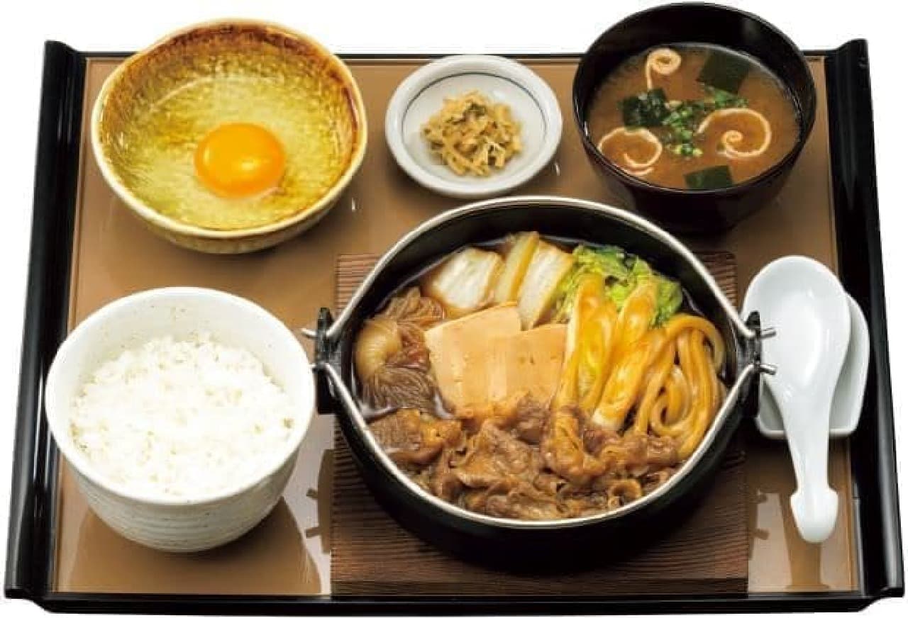 Yayoiken "Sukiyaki set meal"