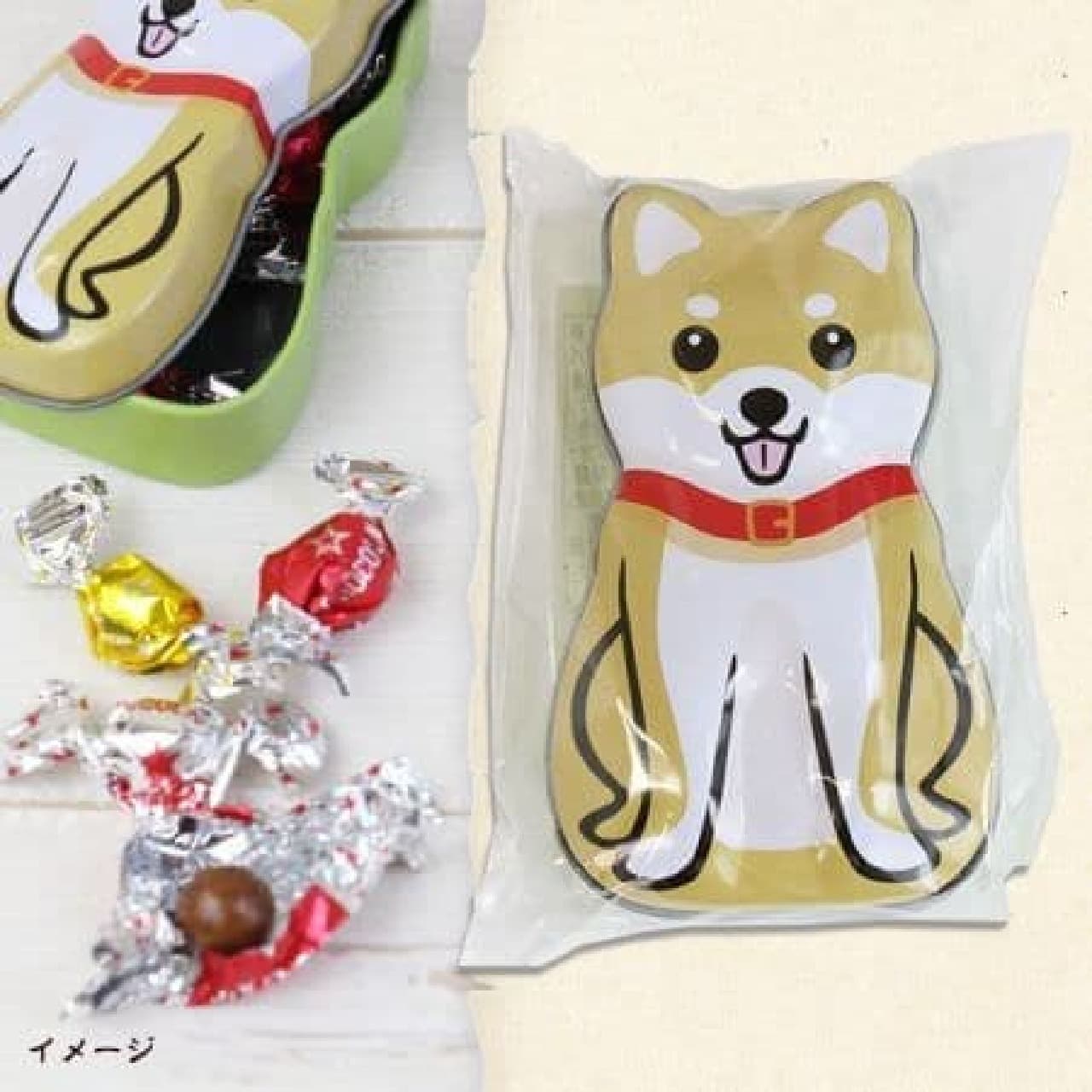 Dog motif sweets on KALDI