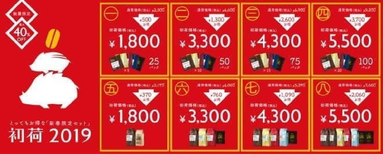 Doutor Coffee, 2019's great lucky bag `` First load 2019''