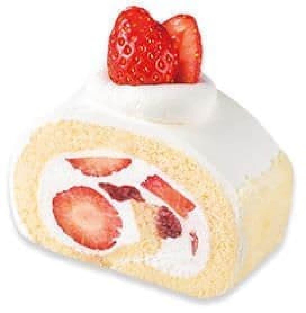 Fujiya pastry shop "Spring colorful strawberry roll cake"