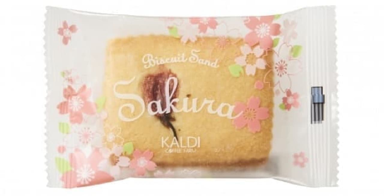 KALDI Coffee Farm "Original Biscuit Sandwich Sakura"