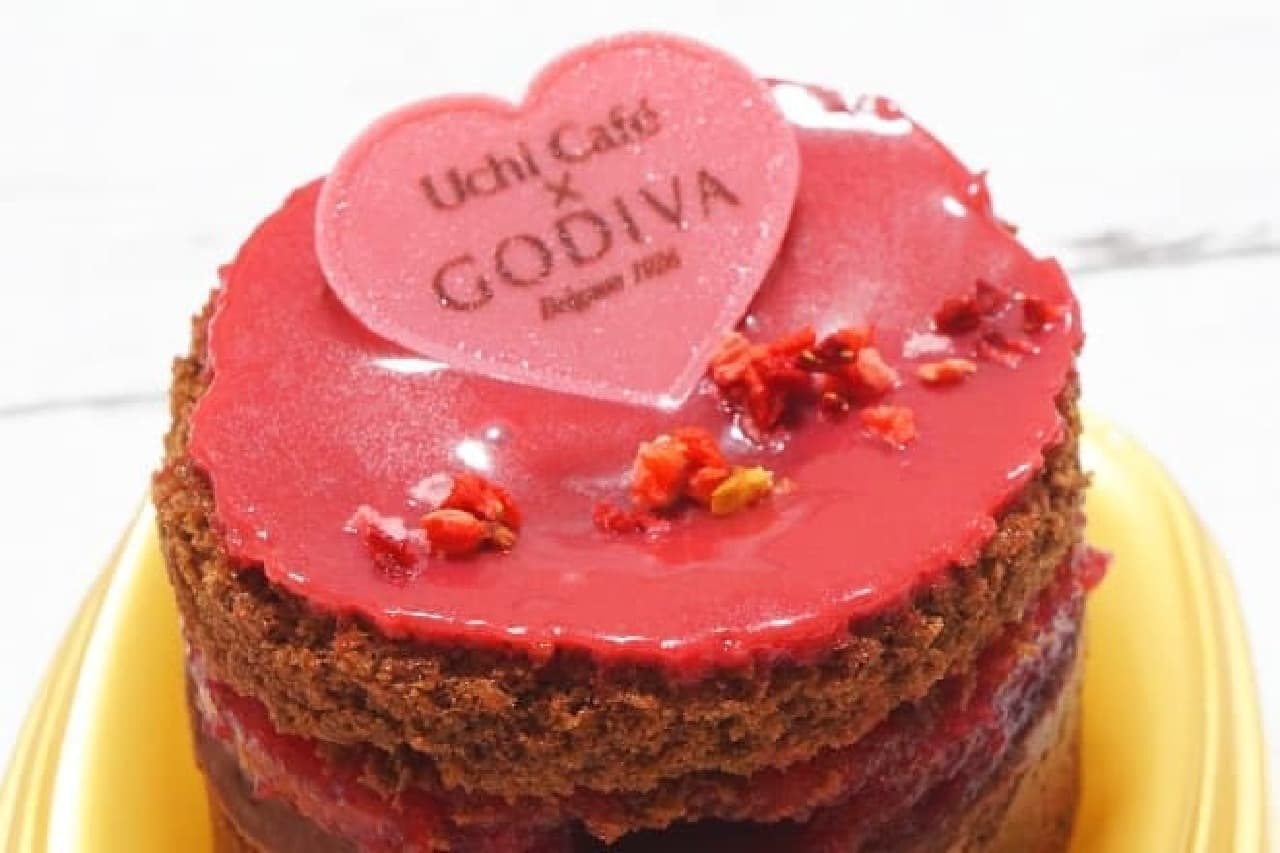 Lawson "Uchi Cafe x GODIVA Chocolate Cake Raspberry"