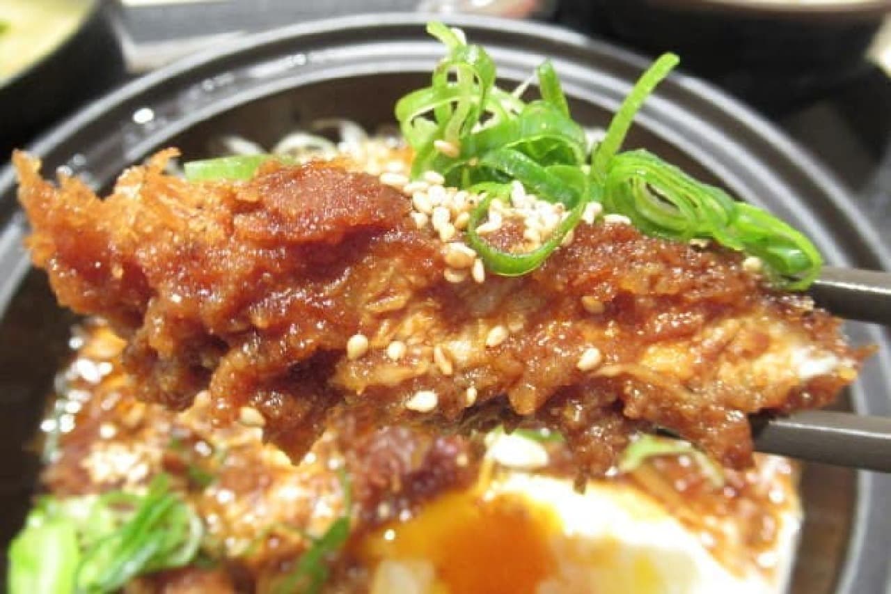 Matsunoya "Spicy miso stewed loin and hot pot set meal"