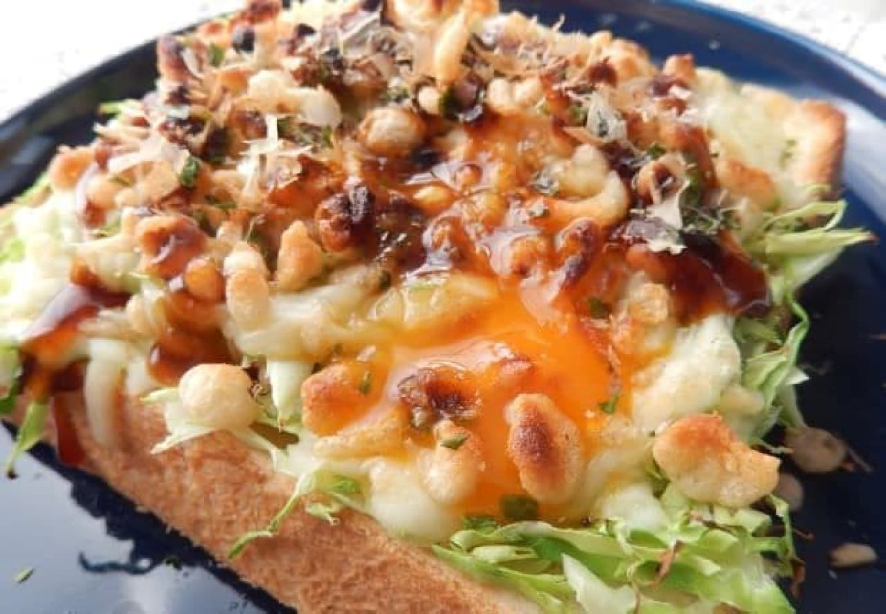 "Okonomiyaki toast" recipe